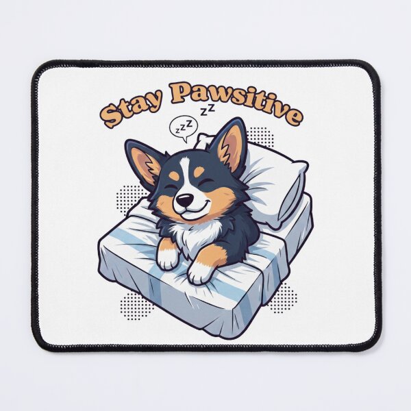 Artikelvorschau, Bleib positiv! Süßer schlafender Hund – Lustiges Design für Hundeliebhaber entworfen und verkauft von ArtsBorn2Create.