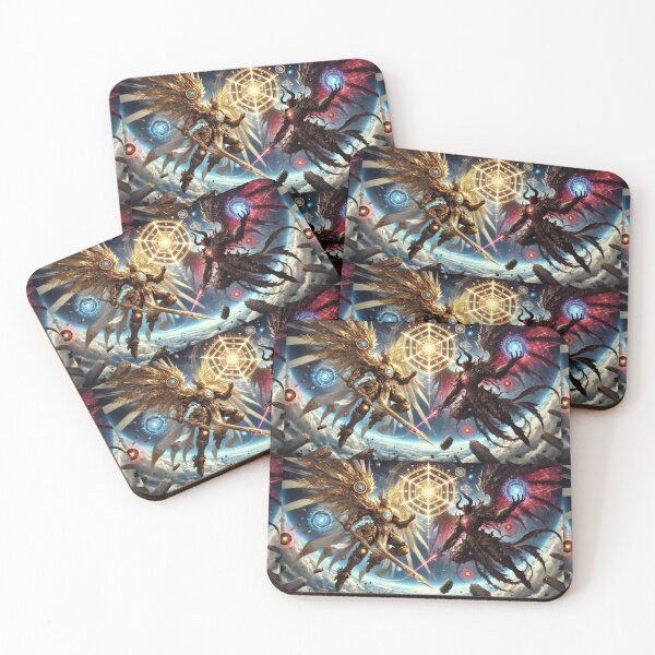 Item preview, Sacred Geometry Battle – Angel vs Demon Cosmic War designed and sold by EchoWave11.