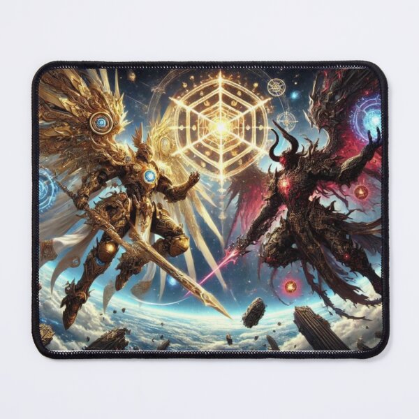 Item preview, Sacred Geometry Battle – Angel vs Demon Cosmic War designed and sold by EchoWave11.
