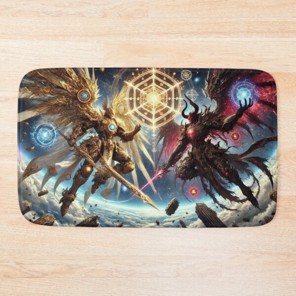 Item preview, Sacred Geometry Battle – Angel vs Demon Cosmic War designed and sold by EchoWave11.