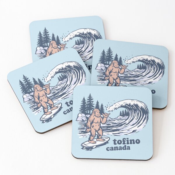 Item preview, Tofino BC Canada Cute Funny Surfing Landscape designed and sold by HowToCanadian.