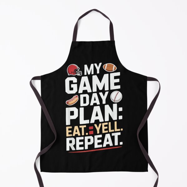 Item preview, My Game Day Plan Eat Yell Repeat Football designed and sold by DeanASkinner.