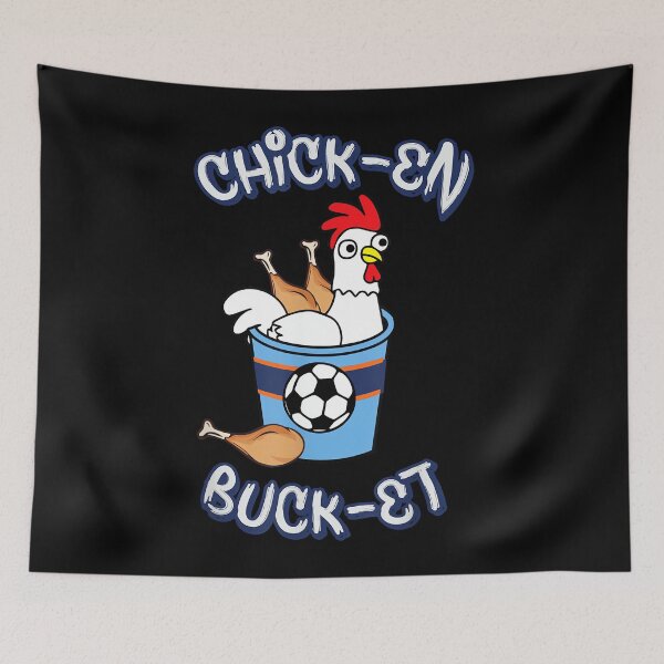 Item preview, New York Soccer Chicken Bucket Tee designed and sold by MollyLYork.