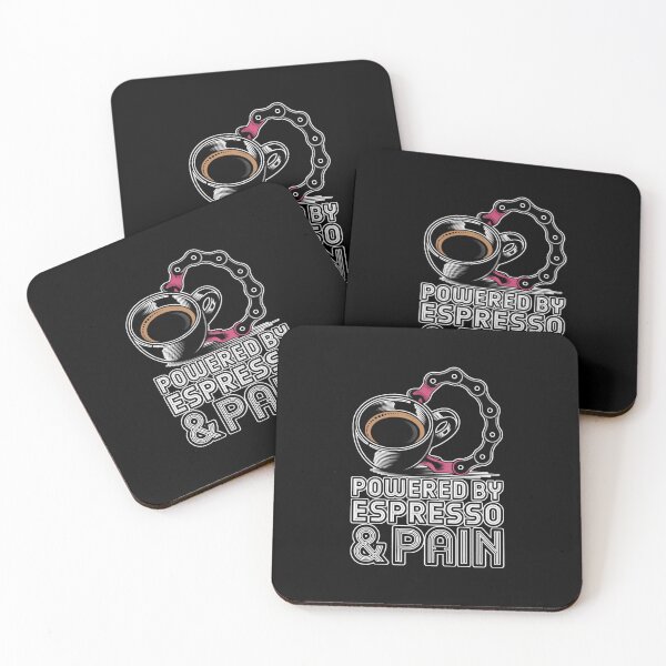 Item preview, Powered by Espresso & Pain Cycling Shirt | Funny Cyclist Design designed and sold by Timeless Design.