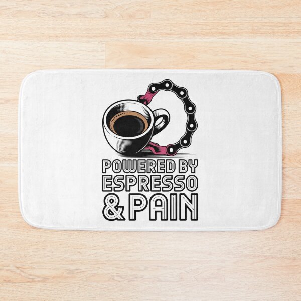 Item preview, Powered by Espresso & Pain Cycling Shirt | Funny Cyclist Design designed and sold by Timeless Design.