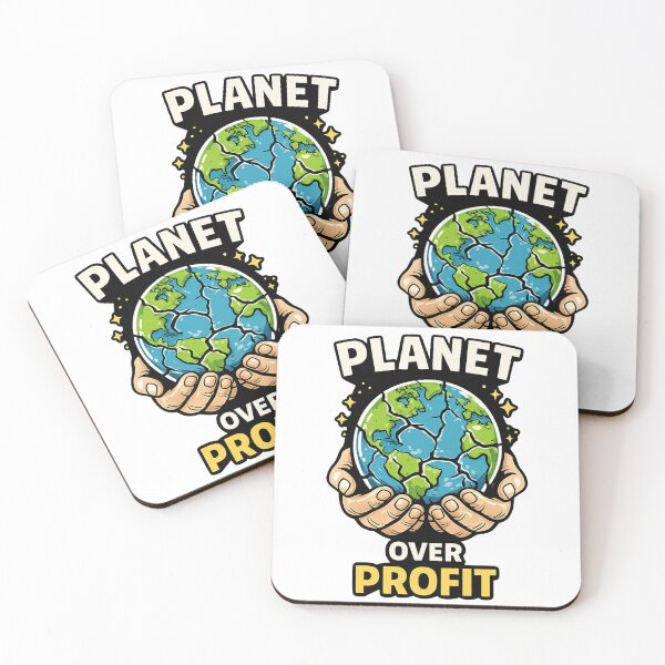 Item preview, Planet Over Profit – Climate Change Activist Quote | Eco Friendly Earth Day T-Shirt designed and sold by warlistop.