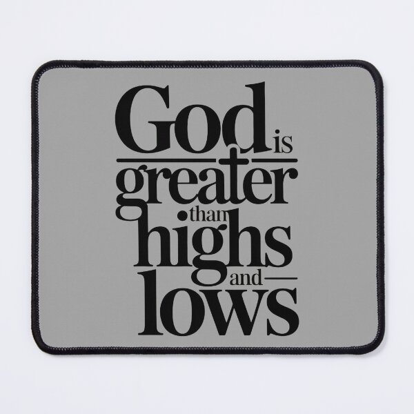 Item preview, God Is Greater Than Highs And Lows T-Shirt | Christian Faith Shirt | Inspirational Bible Quote designed and sold by EvolusionPro.