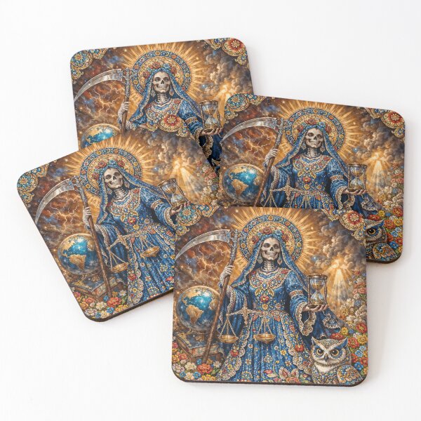 Item preview, Blue Robe Santa Muerte designed and sold by AliceWhiteDF.