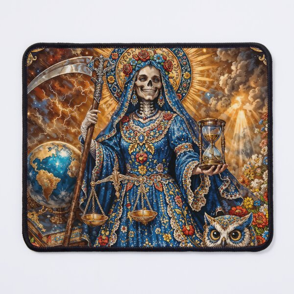 Item preview, Blue Robe Santa Muerte designed and sold by AliceWhiteDF.