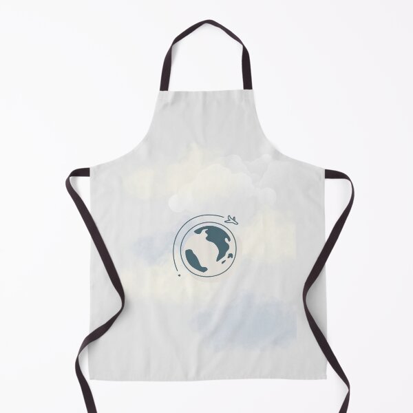 Item preview, Minimalist Earth Travel Design with Soft Clouds | Aesthetic World Illustration designed and sold by DreamForge Collections.
