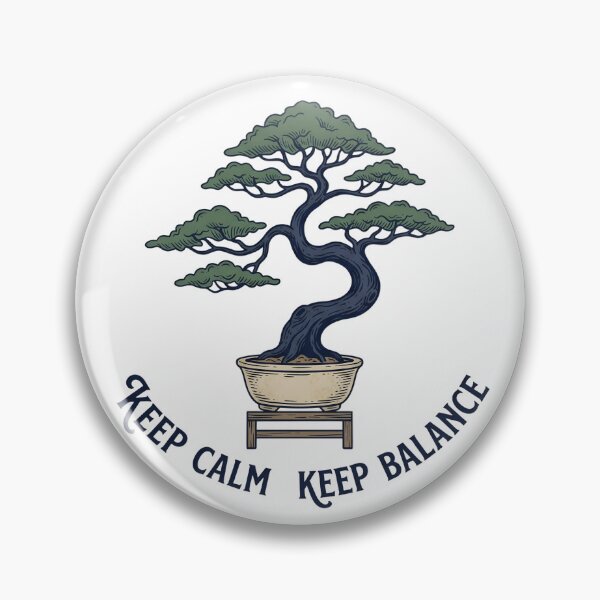 Item preview, Keep Calm and Keep Balance Bonsai designed and sold by Brasuca's Art.