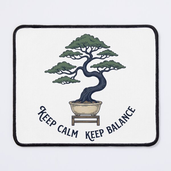 Item preview, Keep Calm and Keep Balance Bonsai designed and sold by Brasuca's Art.