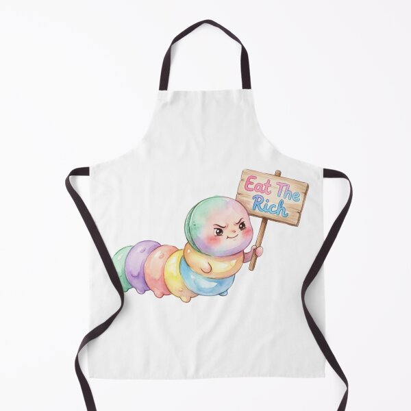Item preview, Caterpillar Eat The Rich Subversive Kawaii Rebellion designed and sold by Prints by Mat.