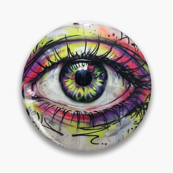 Item preview, Neon Graffiti Eye – Urban Street Art Vision Design designed and sold by PLUSHIWORLDtm.