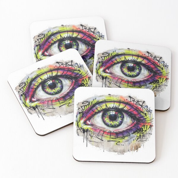 Item preview, Neon Graffiti Eye – Urban Street Art Vision Design designed and sold by PLUSHIWORLDtm.