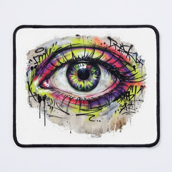 Item preview, Neon Graffiti Eye – Urban Street Art Vision Design designed and sold by PLUSHIWORLDtm.