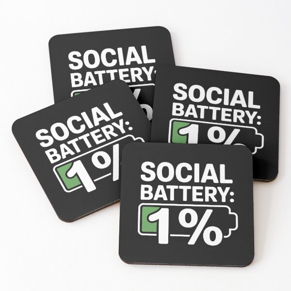 Item preview, Social Battery 1% T-Shirt | Introvert Humor Shirt | Funny Social Energy Tee designed and sold by EvolusionPro.