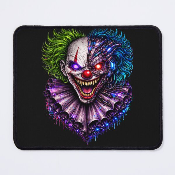 Item preview, Cyberpunk Neon Clown – Green Blue Hair Purple Red Eyes Glitch Design designed and sold by unglaublichGut.