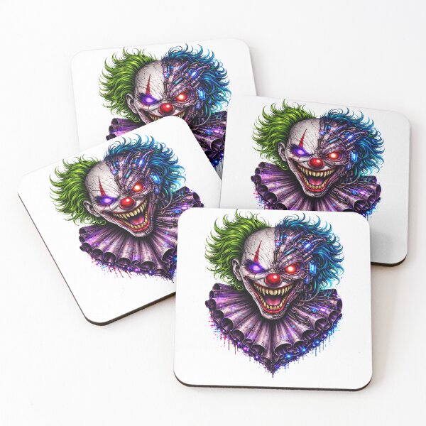 Item preview, Cyberpunk Neon Clown – Green Blue Hair Purple Red Eyes Glitch Design designed and sold by UnglaublichGut.