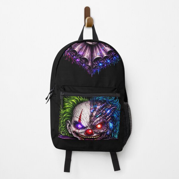 Item preview, Cyberpunk Neon Clown – Green Blue Hair Purple Red Eyes Glitch Design designed and sold by UnglaublichGut.