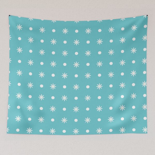 Item preview, Blue daisy pattern designed and sold by Rues Prints.