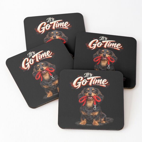 Item preview, Dachshund "It’s Go Time" Design – Funny Wiener Dog Lover Gift, Cute Doxie Graphic designed and sold by 486DesignCo.