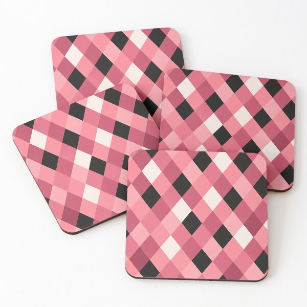 Item preview, Classic Argyle Pattern in Pink and Black designed and sold by sks-ai-artist.