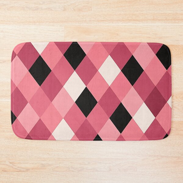 Item preview, Classic Argyle Pattern in Pink and Black designed and sold by sks-ai-artist.