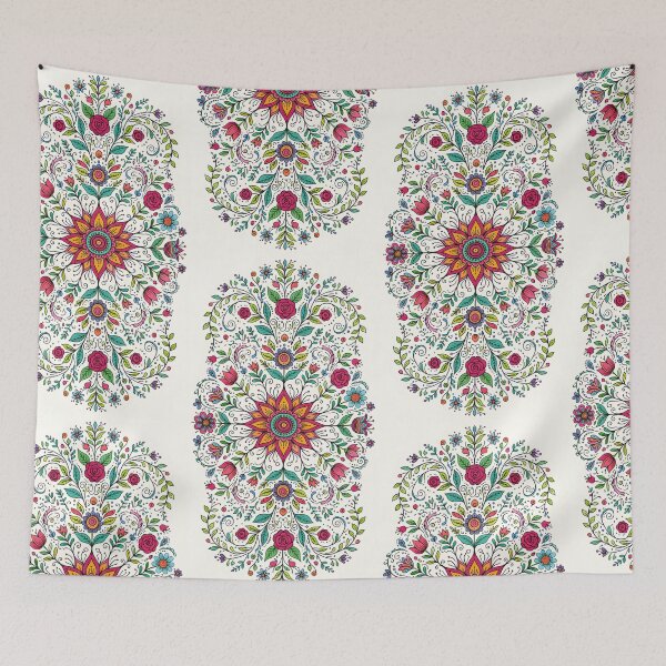Item preview, Boho Floral Mandala Garden designed and sold by blankTeeShirt.