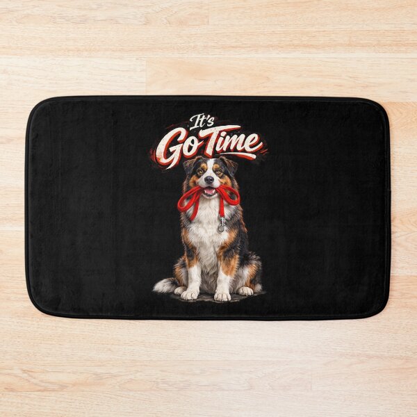 Item preview, Australian Shepherd "It’s Go Time" Design – Funny Aussie Dog Lover Gift, Active Dog Graphic designed and sold by 486DesignCo.