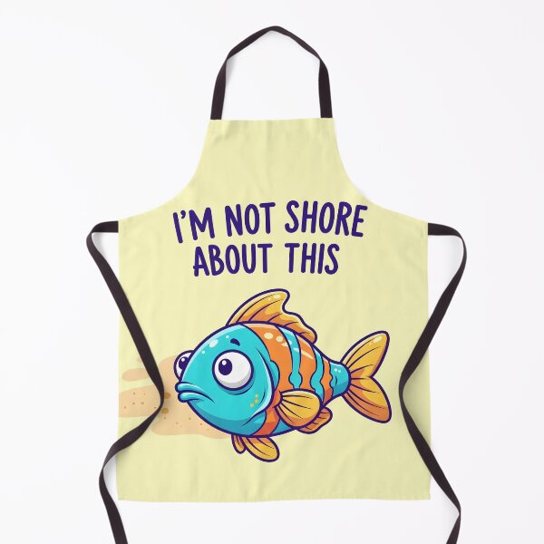 Item preview, I’m Not Shore About This – Funny Fish Beach Pun Design designed and sold by Sea Gem.