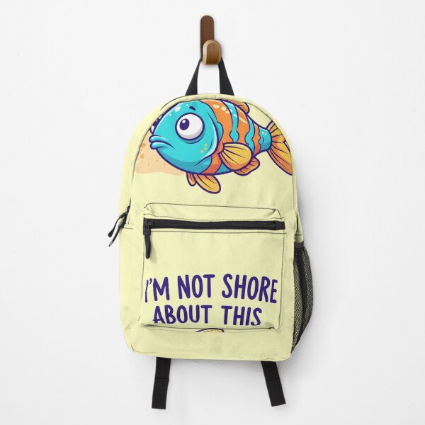 Item preview, I’m Not Shore About This – Funny Fish Beach Pun Design designed and sold by Sea Gem.