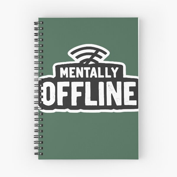 Item preview, Mentally Offline Funny Meme Sticker | Introvert Gen Z Humor designed and sold by LYZ7VANI.