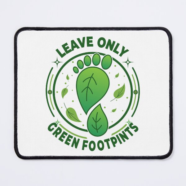 Item preview, Leave Only Green Footprints – Eco Friendly Sustainability designed and sold by NicolasMar.