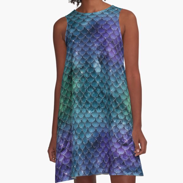 Item preview, Sparkle Galaxy Mermaid Scales, Dark Mermaid  designed and sold by EarthlyIndigo.