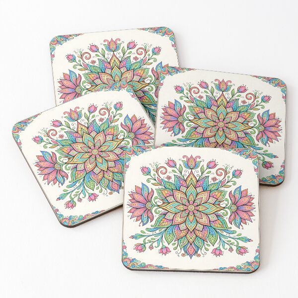 Item preview, Pastel Floral Mandala Harmony designed and sold by blankTeeShirt.