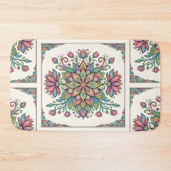 Item preview, Pastel Floral Mandala Harmony designed and sold by blankTeeShirt.