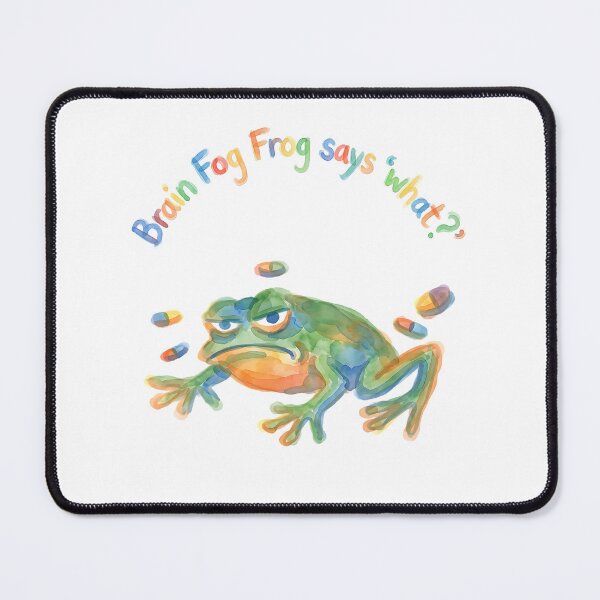 Item preview, Funny Chronic Illness Shirt Brain Fog Frog Hand Drawn Watercolor Chronic Illness Humor Spoonie Life Burnout Humor designed and sold by RealLifeMerchies.