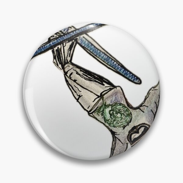 Item preview, Freestyle Flight - Inverted Skier Pen & Ink Illustration designed and sold by aurabyaubrey.