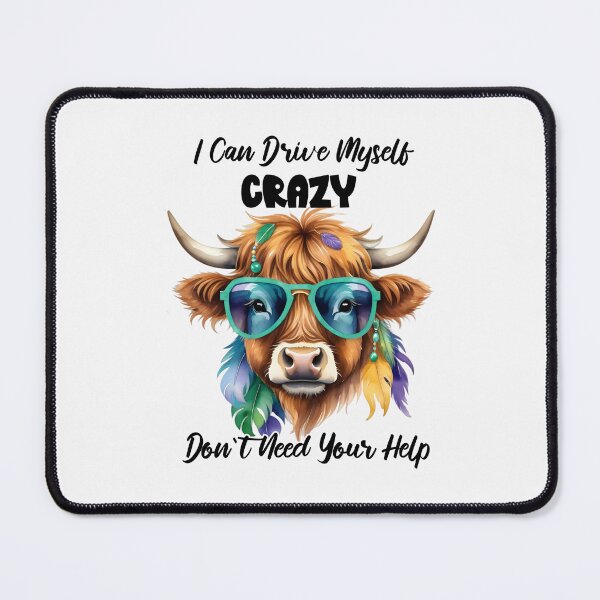 Item preview, Sassy Highland Cow Drive Myself Crazy designed and sold by TshirtsOnline-.
