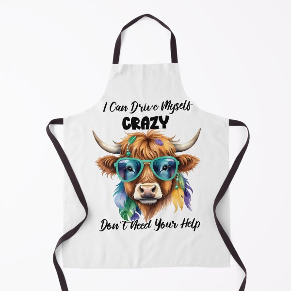 Item preview, Sassy Highland Cow Drive Myself Crazy designed and sold by TshirtsOnline-.