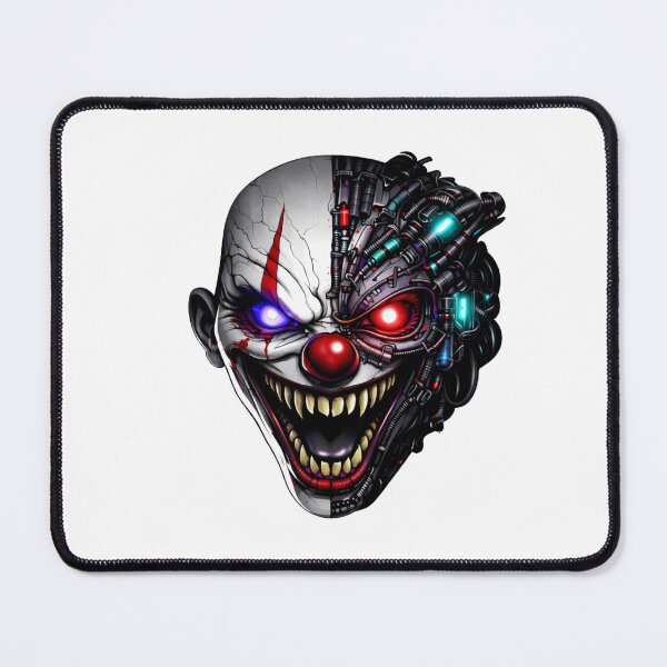 Item preview, Cyberpunk Glitch Clown – Split Face Neon Horror Design designed and sold by UnglaublichGut.