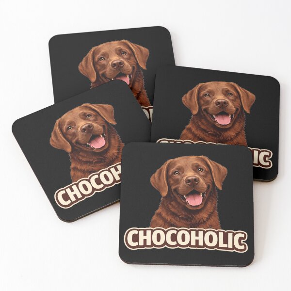 Item preview, Chocolate Lab Chocohaulic Funny Dog Lover Gift | Labrador Retriever Design designed and sold by 486DesignCo.