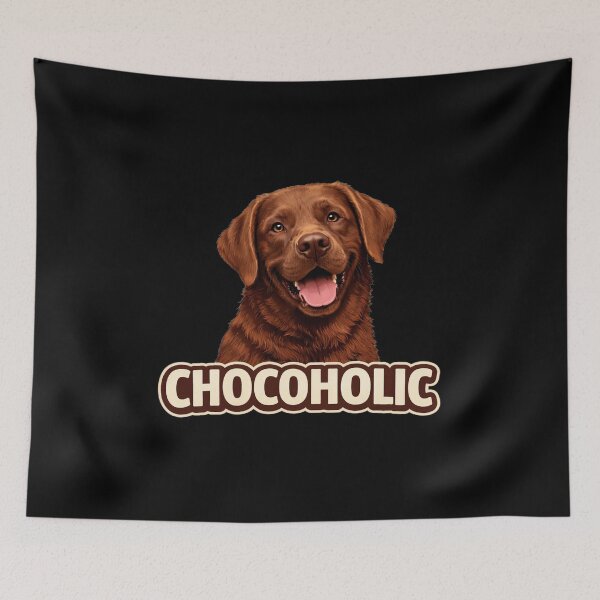Item preview, Chocolate Lab Chocohaulic Funny Dog Lover Gift | Labrador Retriever Design designed and sold by 486DesignCo.