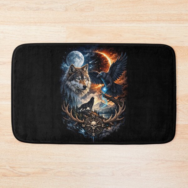 Item preview, Wolf and Raven – Mystical Nature Design designed and sold by Patricia Piotrak.