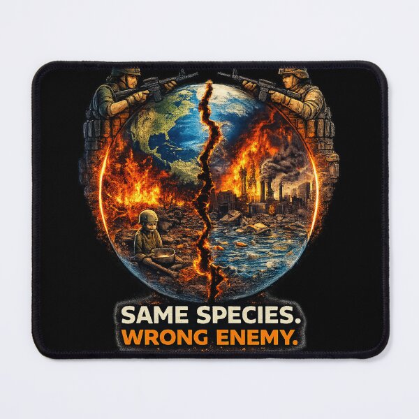 Item preview, Same Species Wrong Enemy Shirt – Humanity Message Design designed and sold by NAJURE.