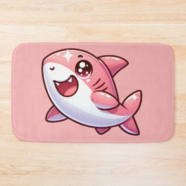 Item preview, Charming Kawai Pink Shark designed and sold by EmptyFigureHead.