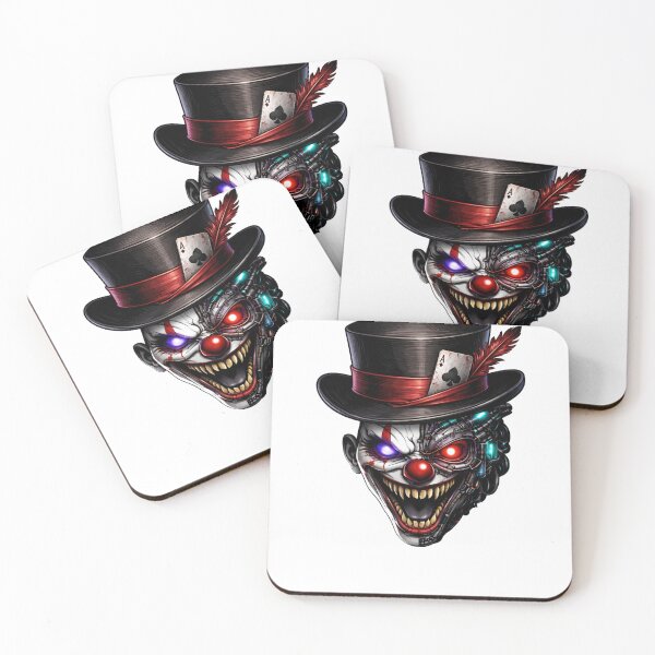 Artikelvorschau, Cyberpunk Glitch Clown – Top Hat Evil Clown Design entworfen und verkauft von unglaublichGut.