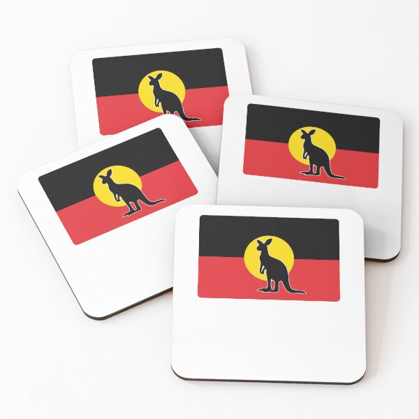 Item preview, Aboriginal flag Australian kangaroo designed and sold by Lady-Frost.