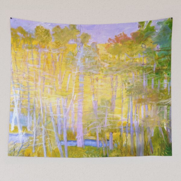Item preview, New Upload  - Wolf Kahn - Best artist (93) - Vibrant Abstract Landscape - New Upload  - Wolf Kahn - Best artist  designed and sold by MirandaZArt.